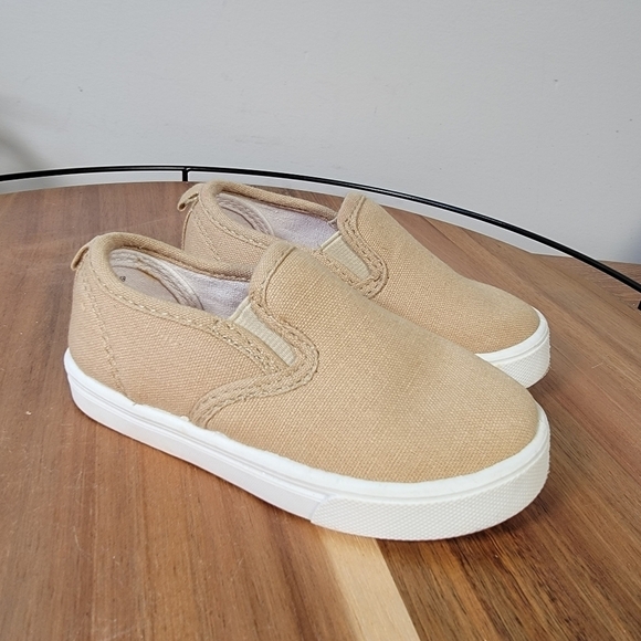 Garanimals Tan Canvas Loafers Slip on Sneakers Size 6 - Picture 5 of 16